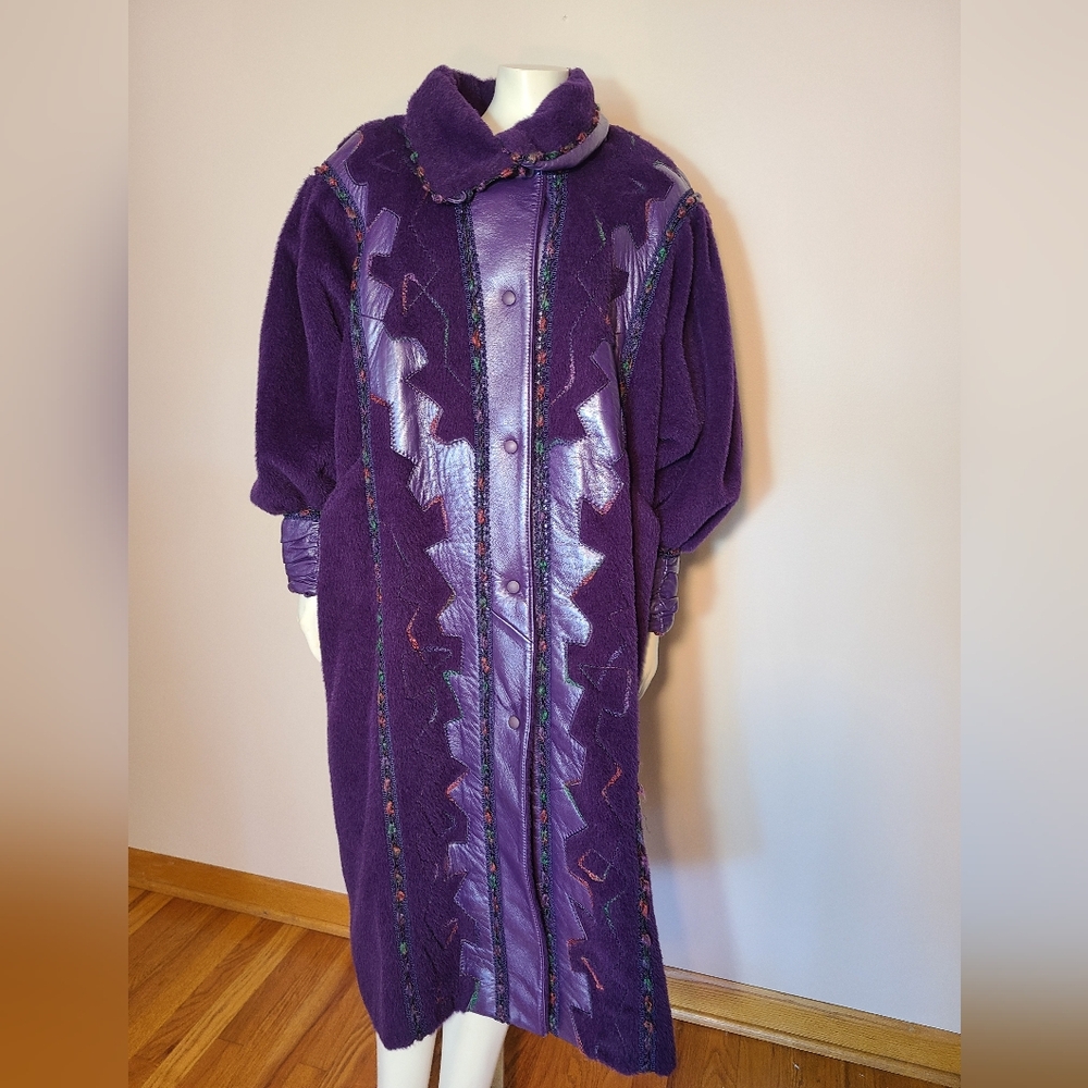 Women's designer vintage alpaca coat